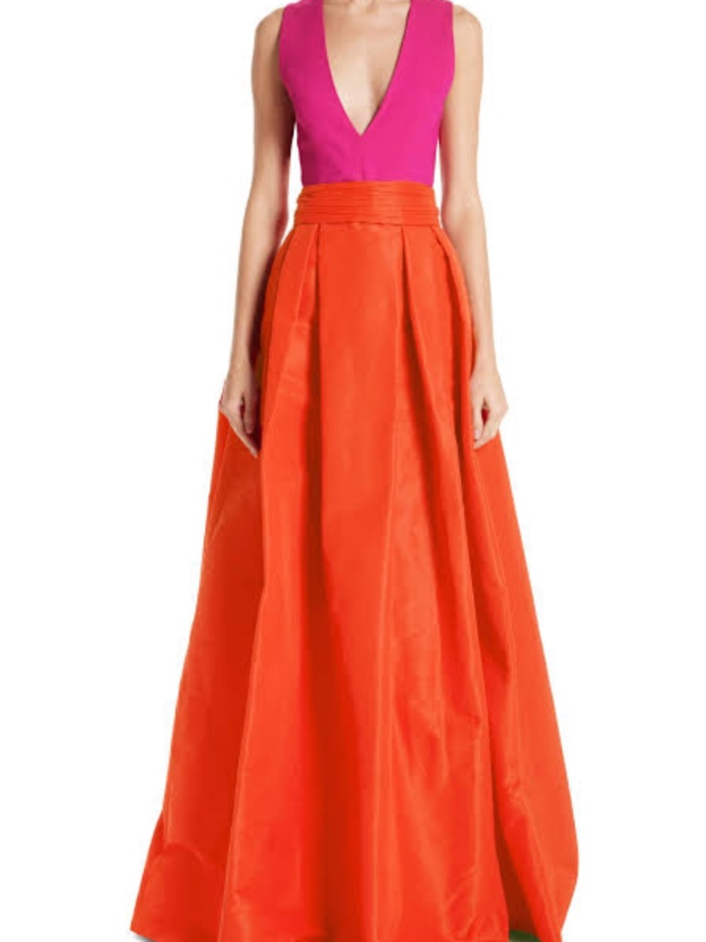 Sachin + Babi Savoia Colorblock Gown
